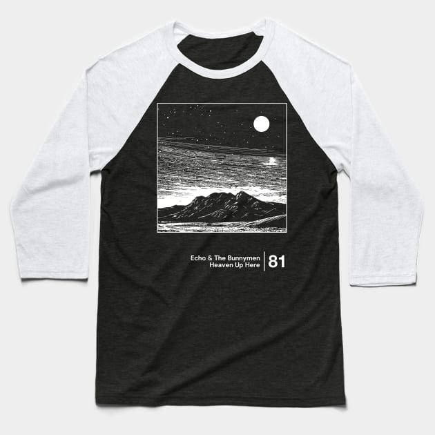 Echo & The Bunnymen - Minimalist Style Graphic Artwork Baseball T-Shirt by saudade